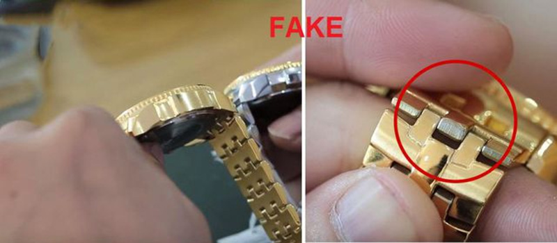 Dây đồng hồ thật và fake