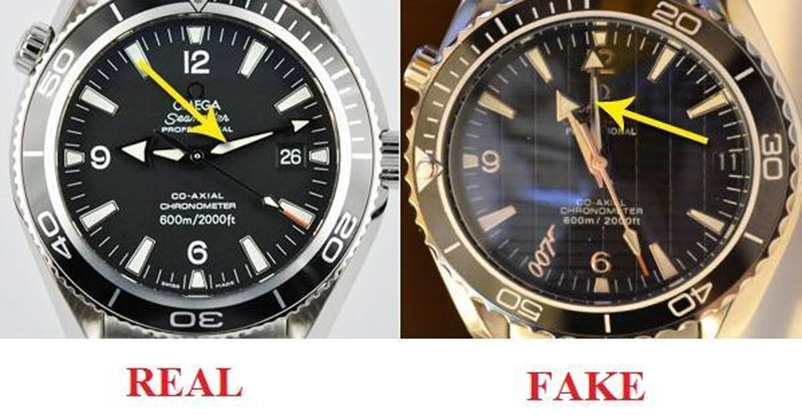 Đồng hồ Omega thật và fake